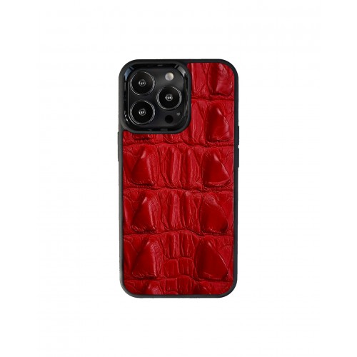 Кожа крокодила с шипами спина красный Кожа крокодила с шипами спина красный